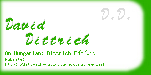 david dittrich business card
